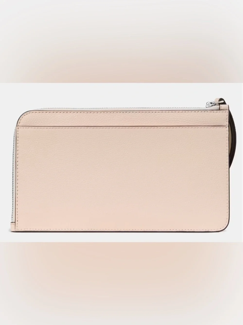 kate spade Pale Peach Floral Appliqué Wristlet with Green Accents NWT